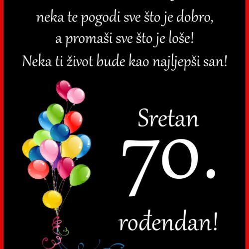 Sretan rođendan 70.