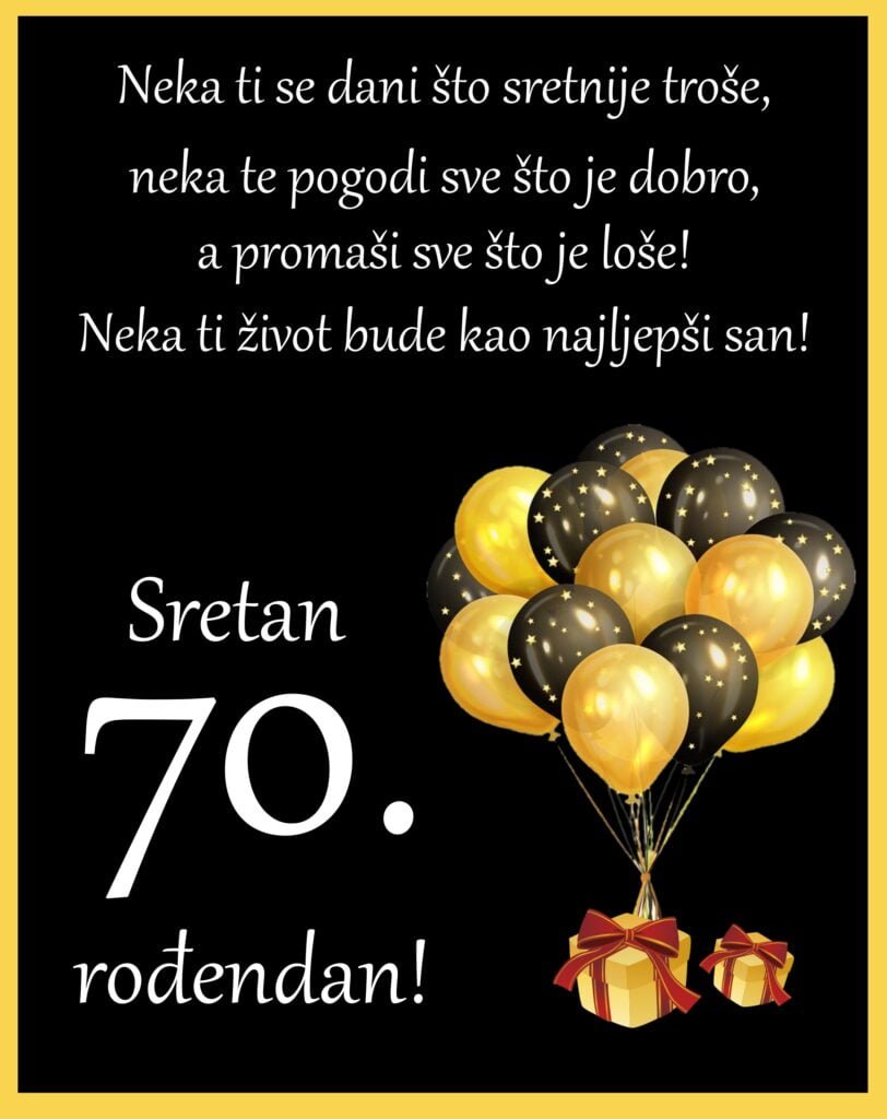 Sretan 70. rođendan - Donum
