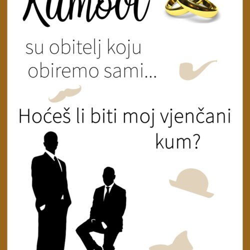 Hoćeš li biti moj vjenčani kum?