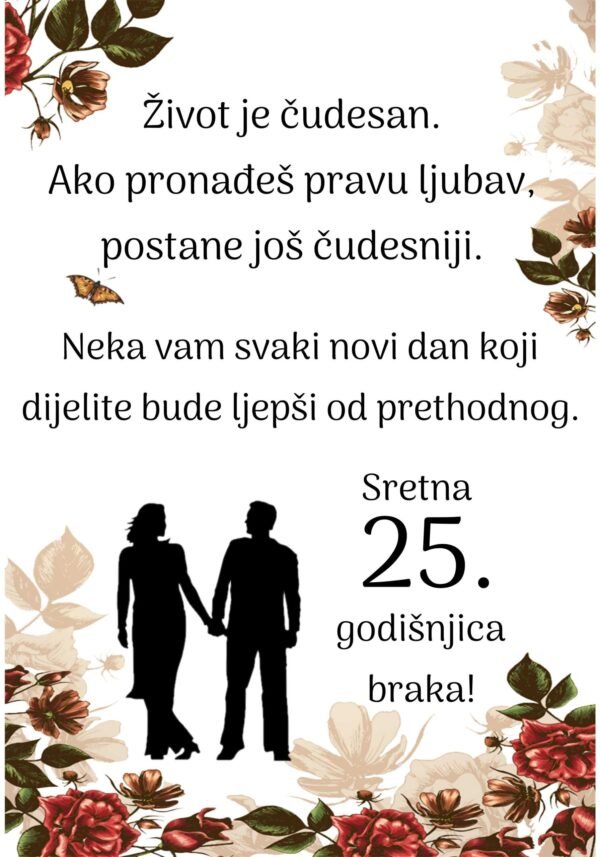 Sretna 25. godišnjica braka