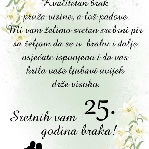 Sretna 25. godišnjica braka III