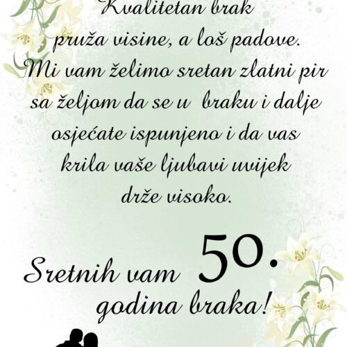 Sretna 50. godišnjica braka II