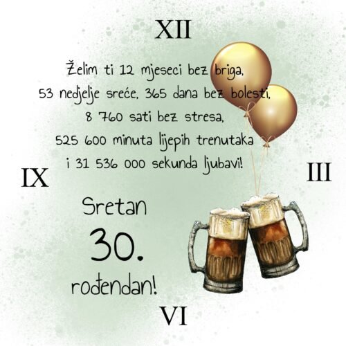 Sretan rođendan – pivo 30